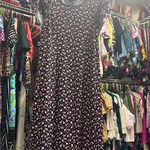 Charming Dress with Heart Pattern